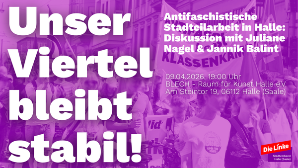 9.4.2026: Unser Viertel bleibt stabil: Austausch mit Jule Nagel (linxxnet)