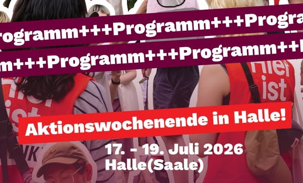 Bild vom Programmentwurf für das Aktionswochenen